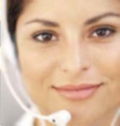 A person on the phone